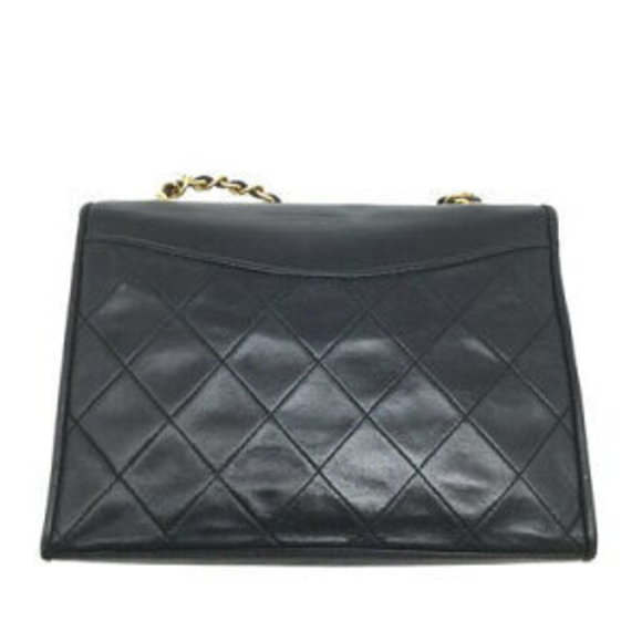 CHANEL Matelasse Chain Shoulder Bag Leather Black x - Picture 2 of 16